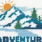 Adventure Awaits Counted Cross Stitch Kit – 6" Mountain Landscape Design with 14CT Aida, Bamboo Hoop, Threads & Needle, Beginner-Friendly DIY Embroidery, 5 Pieces
